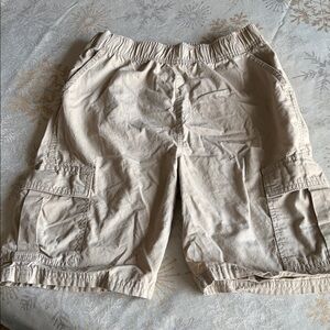 Boys Khaki Cargo Shorts- Size 14